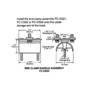 5.5" SS End Clamp Assembly with 5.5" Diameter. Nylon Saddle - Image 2