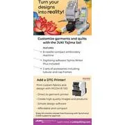 Juki QVP Tajima SAI 8 Needle 8x12 Hoop Commercial Quality Compact Embroidery Machine - Image 15