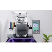 Juki QVP Tajima SAI 8 Needle 8x12 Hoop Commercial Quality Compact Embroidery Machine - Image 12
